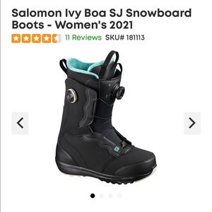 6.5 double boa Salomon snowboard boots